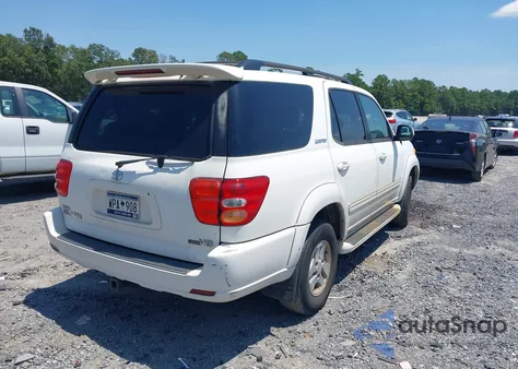 2002 Toyota Sequoia Limited V8 z USA, uszkodzony, nr VIN 5TDZT38A52S113729